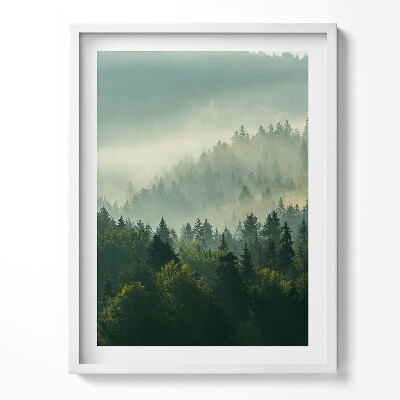 Obraz v rámu Východ slunce v Beskydech