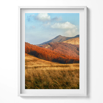Obraz v rámu Horská krajina na podzim