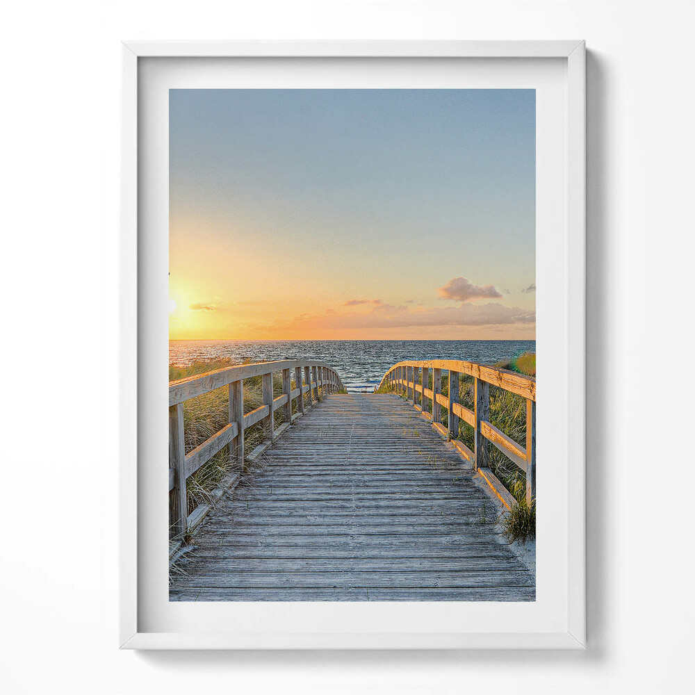 Obraz v rámu Dovolená u moře v Německu