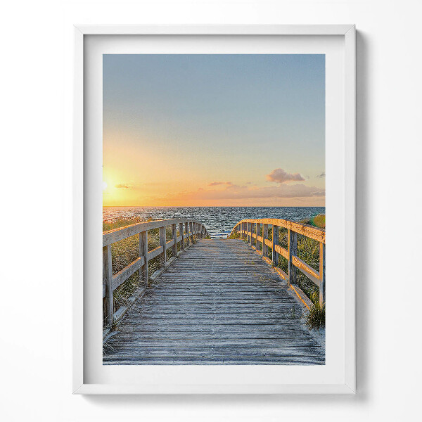 Obraz v rámu Dovolená u moře v Německu