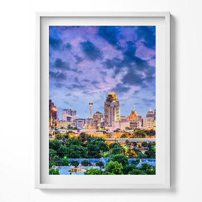 Obraz v rámu Krajina města San Antonio