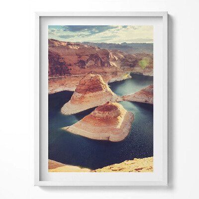 Obraz v rámu Powel lake USA