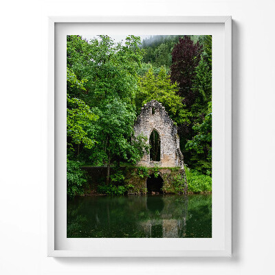 Obraz v rámu Ruiny staré kaple Chamonix Francie