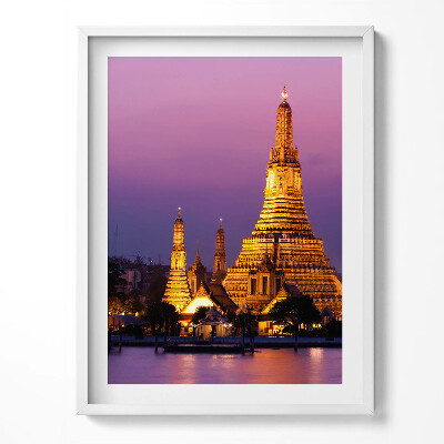 Obraz v rámu Chrám v Bangkoku v Thajsku