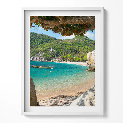 Obraz v rámu Výhled na moře Koh Tao Thajsko