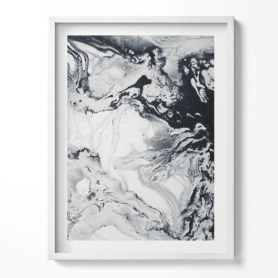 Obraz v rámu Inkoustová abstrakce