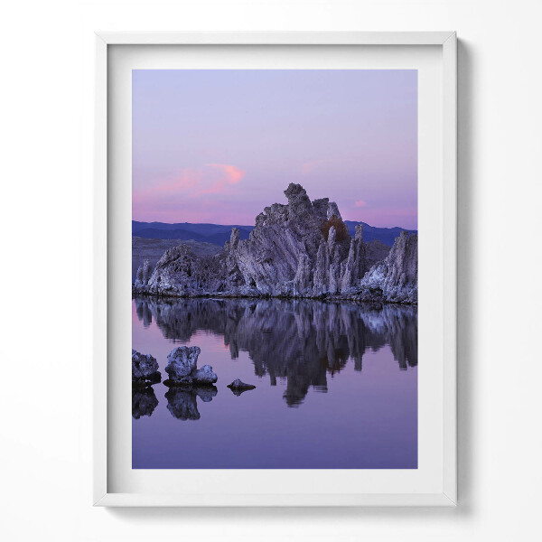 Obraz v rámu Odraz kamenů ve vodě