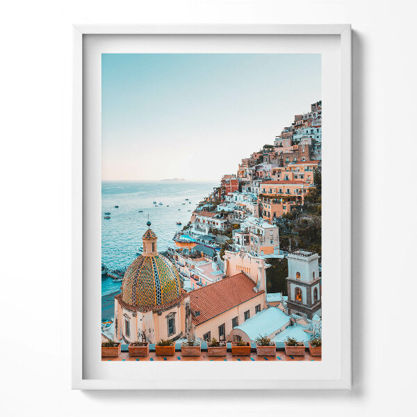 Obraz v rámu Positano Pobřeží Amalfi Itálie