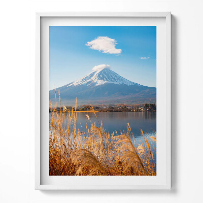 Obraz v rámu Krajina hory Fudži Japonsko