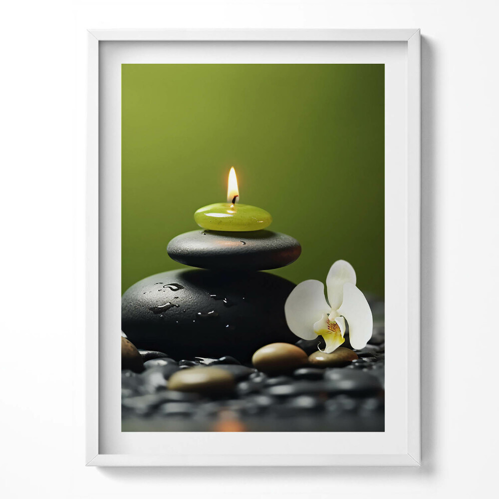 Obraz v rámu Zen relaxační příroda a kameny