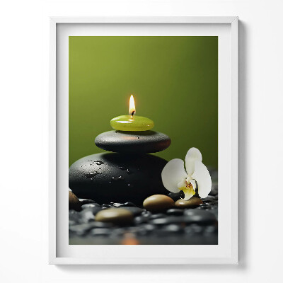 Obraz v rámu Zen relaxační příroda a kameny