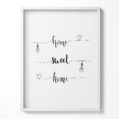 Obraz v rámu Nápis pro byt 