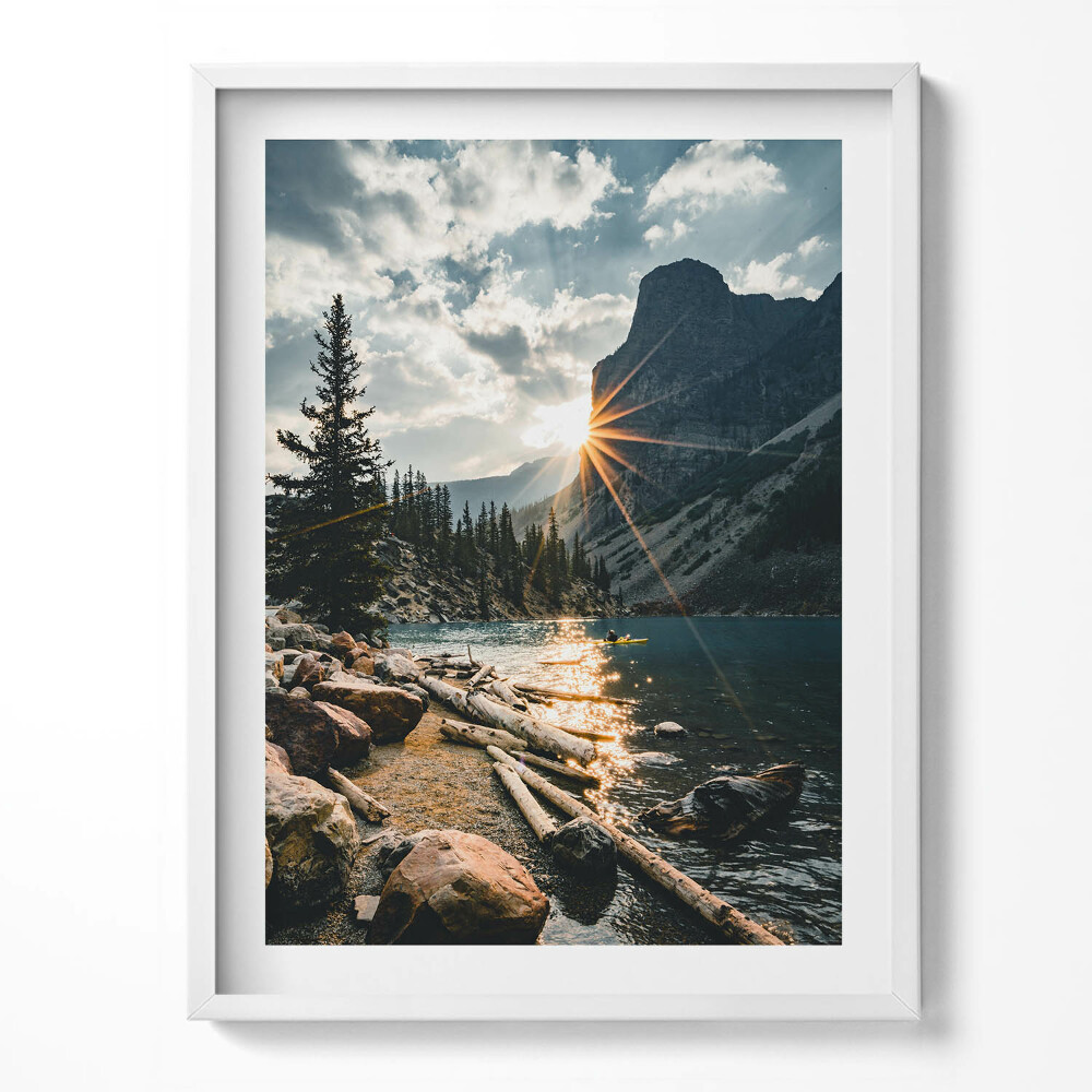 Obraz v rámu Horská krajina na slunci