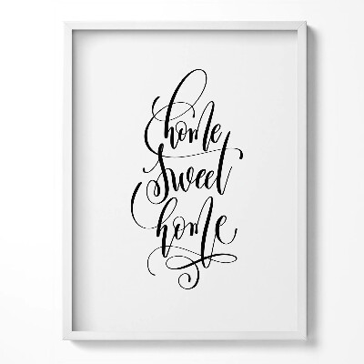 Obraz v rámu Dekorativní nápis do bytu 