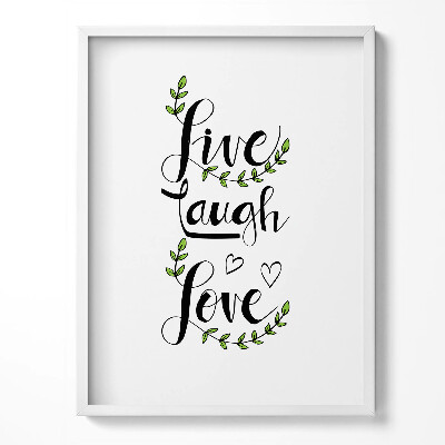 Obraz v rámu Dekorativní domácí nápis 