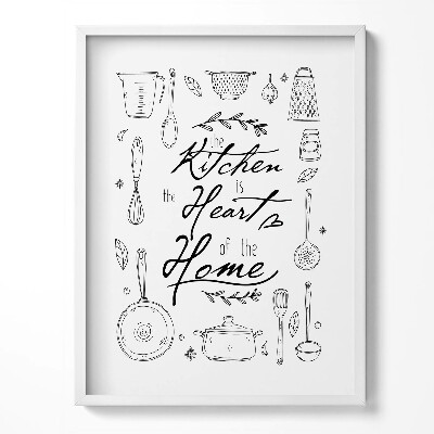 Obraz v rámu Nápis do kuchyně 