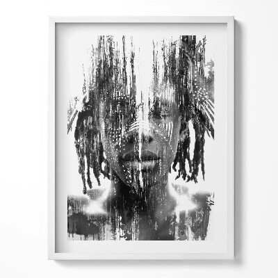 Obraz v rámu Ilustrace domorodé africké osoby