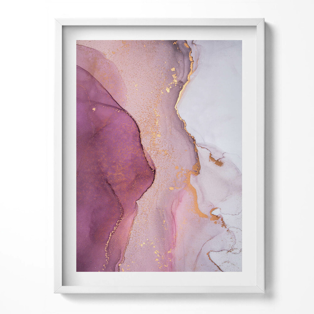 Obraz v rámu Fluidní jemná abstrakce