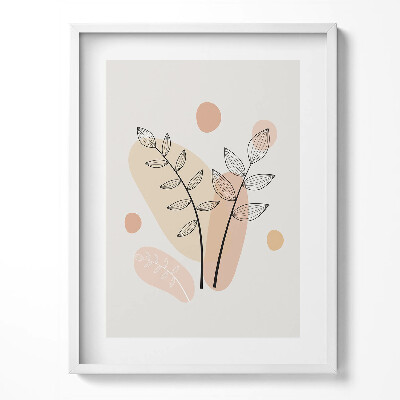 Obraz v rámu Boho abstraktní rostliny