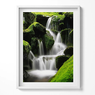 Obraz v rámu Divoký vodopád v džungli