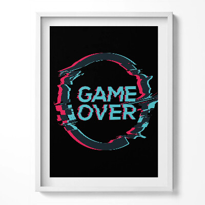 Obraz v rámu Nápis 