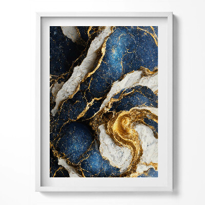 Obraz v rámu Glamour abstraktní textura se zlatem