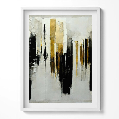 Obraz v rámu Abstraktní umění se zlatem