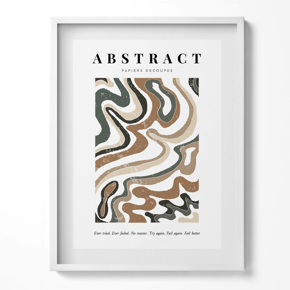 Obraz v rámu Lineární boho abstrakce