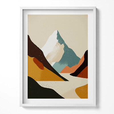 Obraz v rámu Ilustrace barevných skal