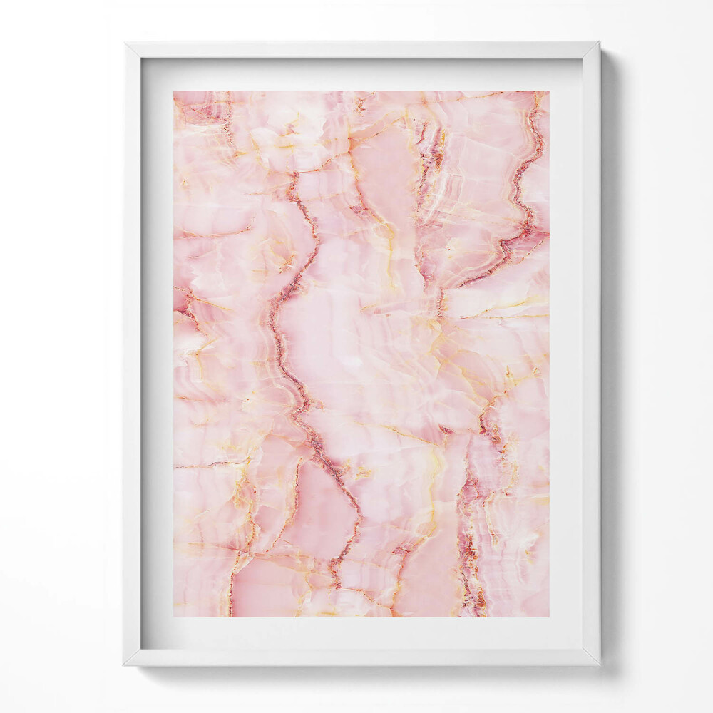 Obraz v rámu Glamour mramorová textura