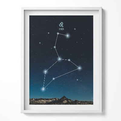 Obraz v rámu Zodiac souhvězdí Lva