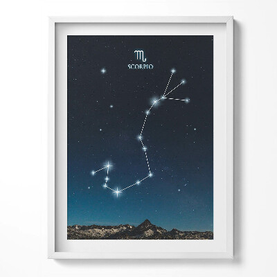 Obraz v rámu Zodiac souhvězdí Štíra