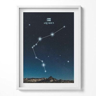 Obraz v rámu Souhvězdí zvěrokruhu Vodnáře