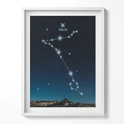 Obraz v rámu Souhvězdí zvěrokruhu Ryby