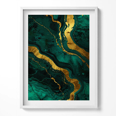 Obraz v rámu Glamour textura se zlatem