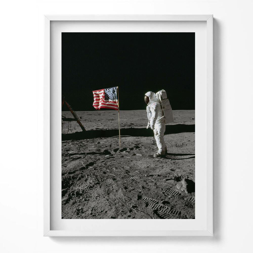 Obraz v rámu Přistání na Měsíci - foto NASA