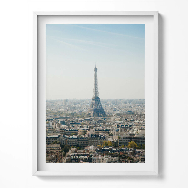 Obraz v rámu Paříž Francie Panorama Eiffelovy věže