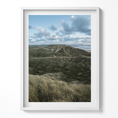 Obraz v rámu Horská krajina luk a trávy