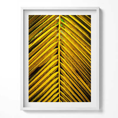 Obraz v rámu Zlaté listy rostliny