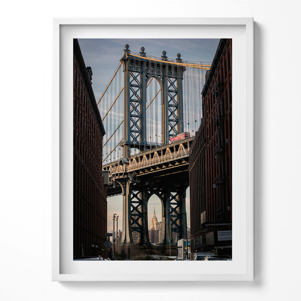 Obraz v rámu Architektura mostu a budov