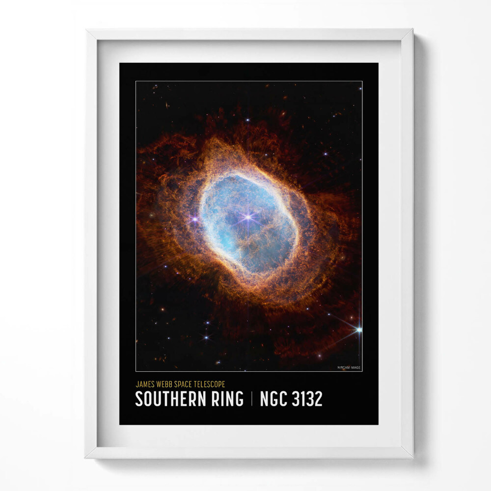 Obraz v rámu Plakát s vesmírnou tématikou s fotkami NASA