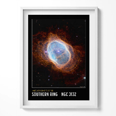 Obraz v rámu Plakát s vesmírnou tématikou s fotkami NASA