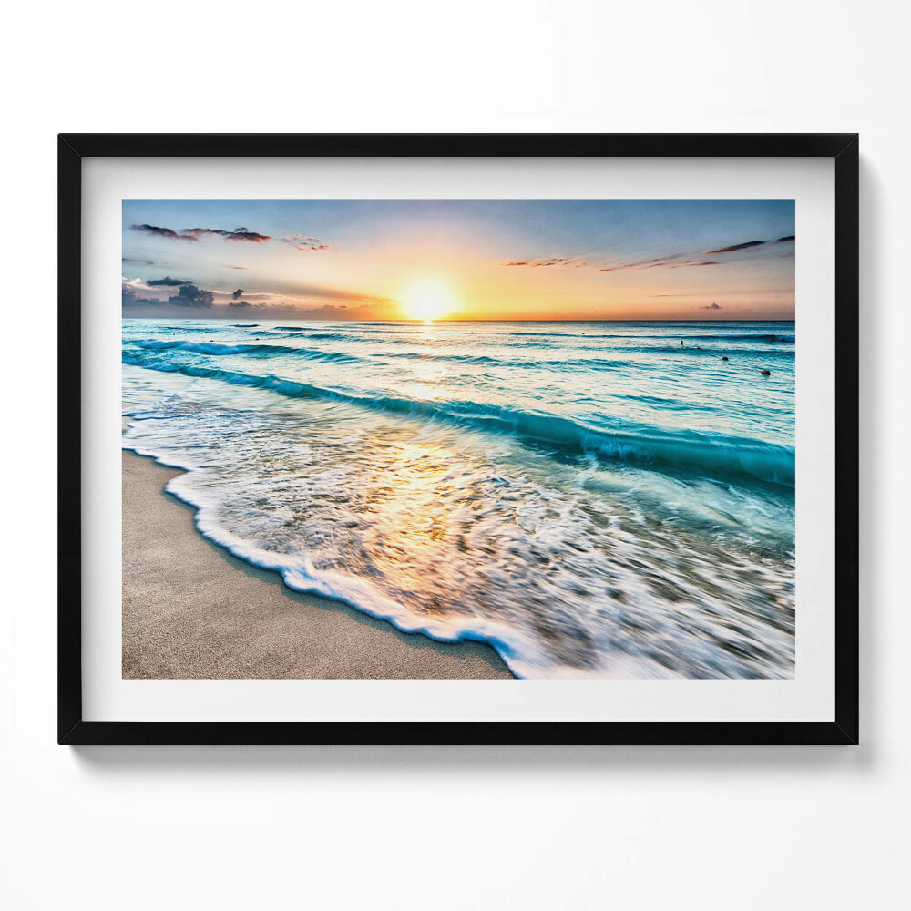 Obraz s rámem Pláž mořský písek