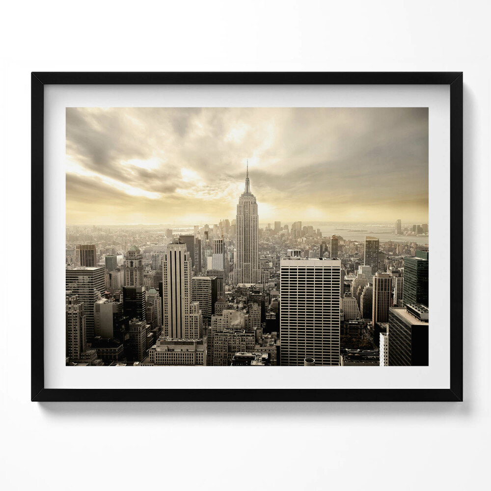 Obraz s rámem Panorama Empire State Building