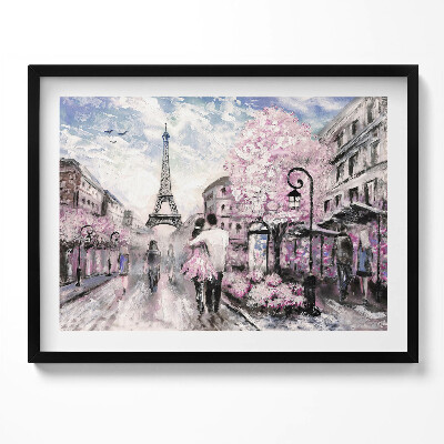 Obraz s rámem Paříž a Eiffelova věž