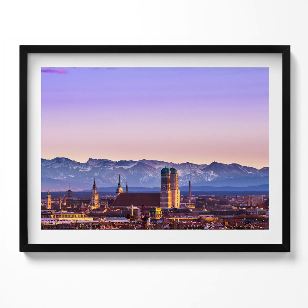 Obraz s rámem Německé Alpy v Mnichově