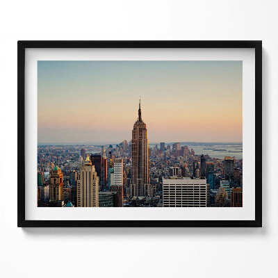 Obraz s rámem Panorama New Yorku