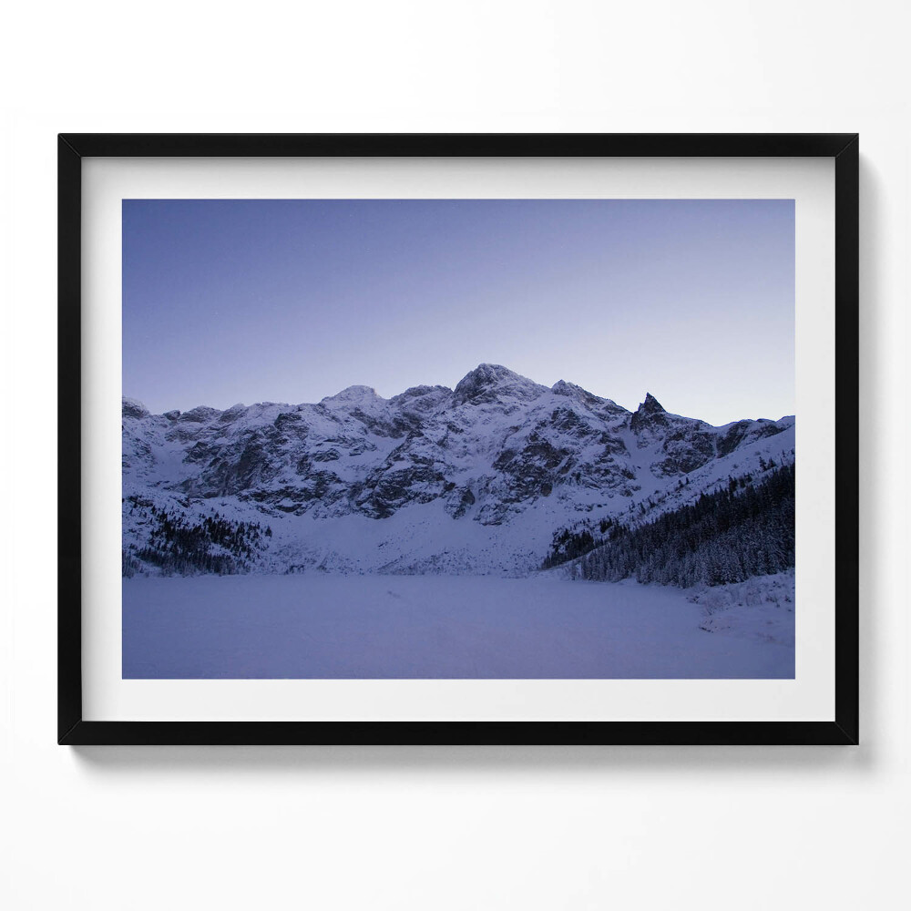 Obraz s rámem Krajina zasněžených hor