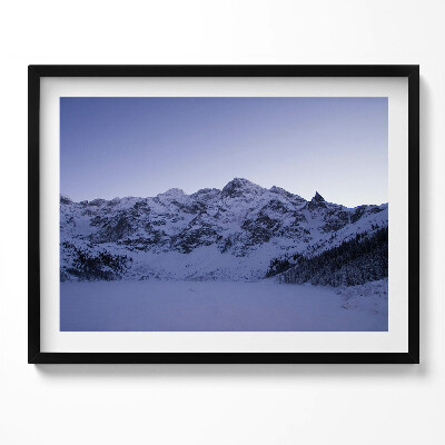 Obraz s rámem Krajina zasněžených hor