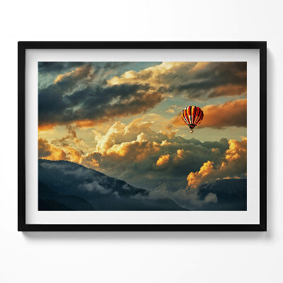 Obraz s rámem Let balónem mezi mraky